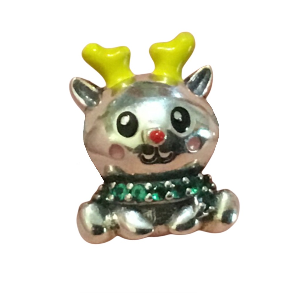 S925 Adorable Baby Reindeer Charm Pandora Style